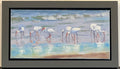 White ibis on the beach