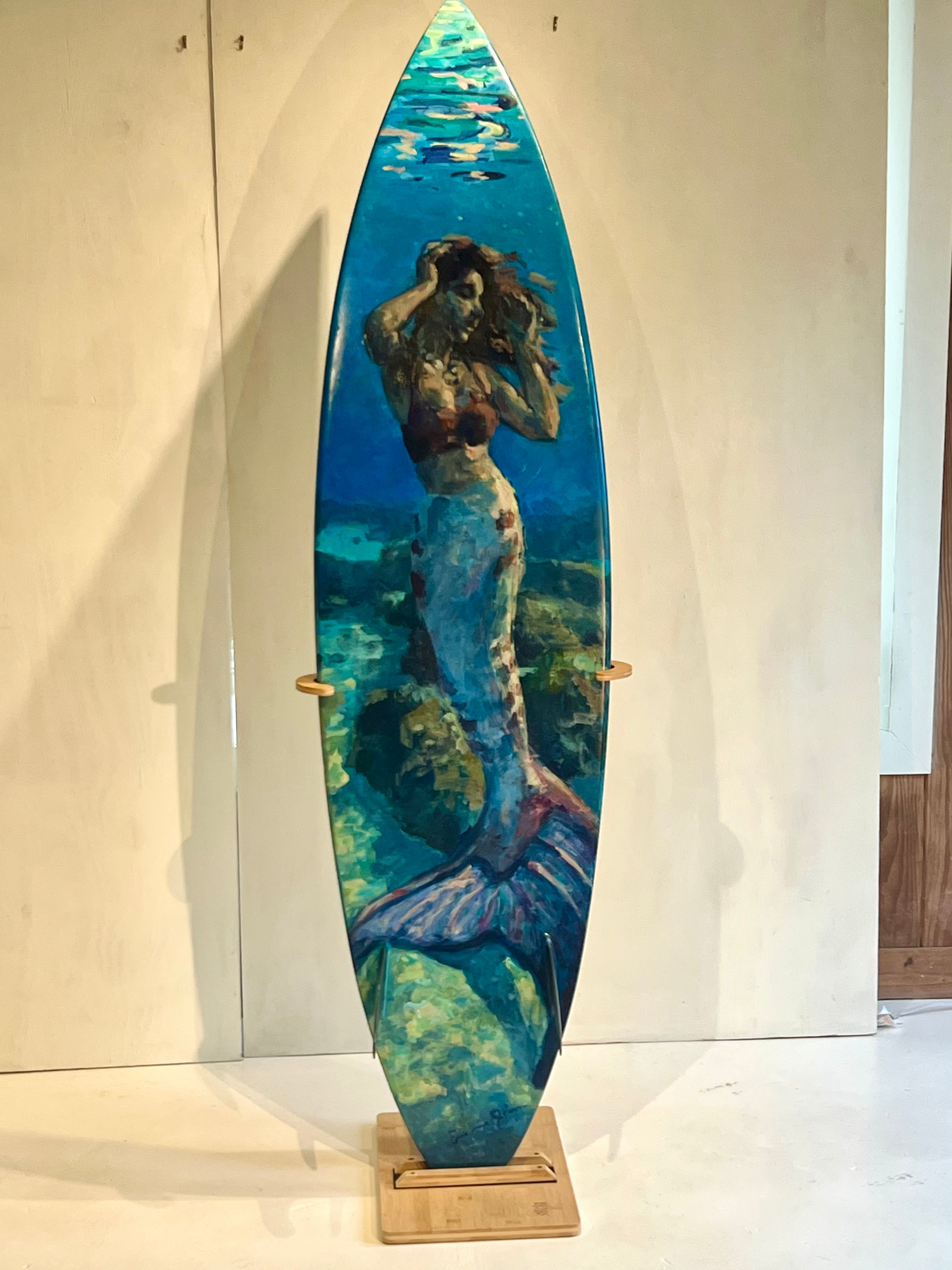 Coraline - Mermaid surfboard